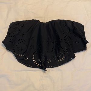 Black Strapless Bikini Top